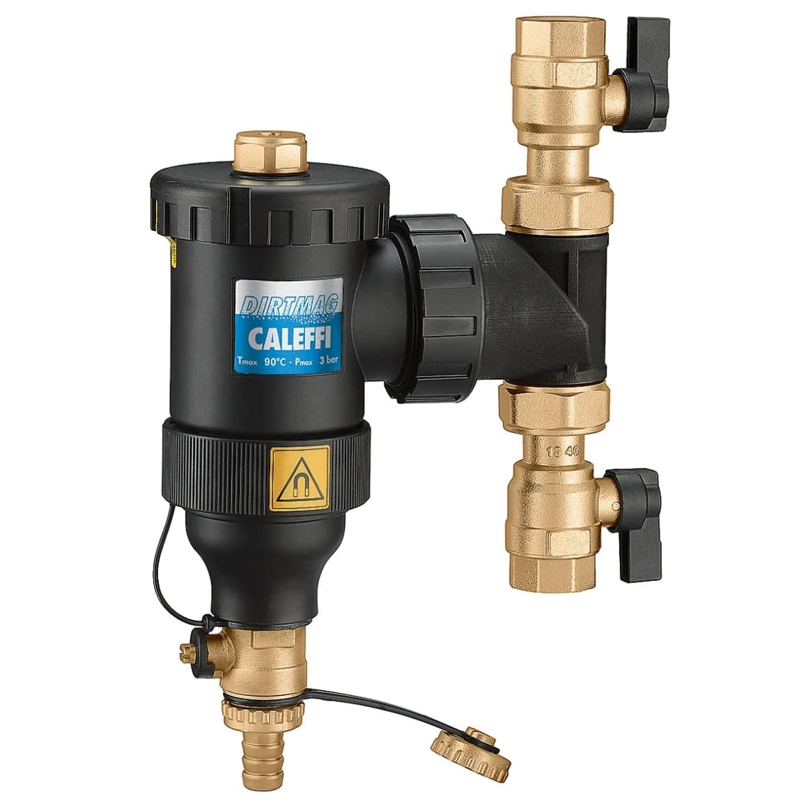Caleffi 5453 DIRTMAG Küresel Vanalı ve Mıknatıslı Tortu Tutucu 1''