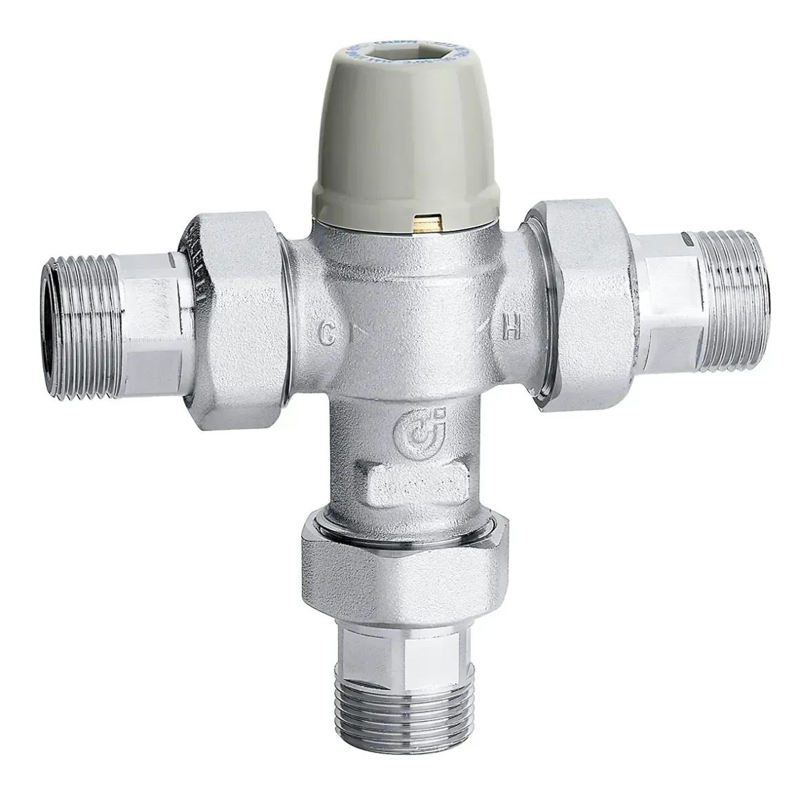 Caleffi Çekvalfli ve Filtreli Ayarlanabilir Termostatik Karışım Vanası 3/4''
