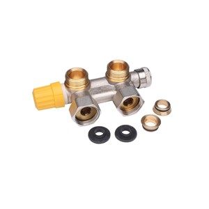 Danfoss Köşe Tip Termostatik Kompakt Radyatör Dönüş Vanası VHS 3/4'' DN 15