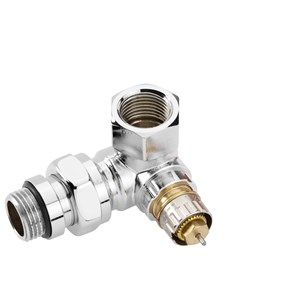 Danfoss Krom Kaplama Sol Dik Köşe Tip Termostatik Vana Gövdesi RA-NCX