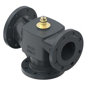 Danfoss VF3 Üç Yollu Flanşlı Döküm Lineer Vana Gövdesi PN16 DN100