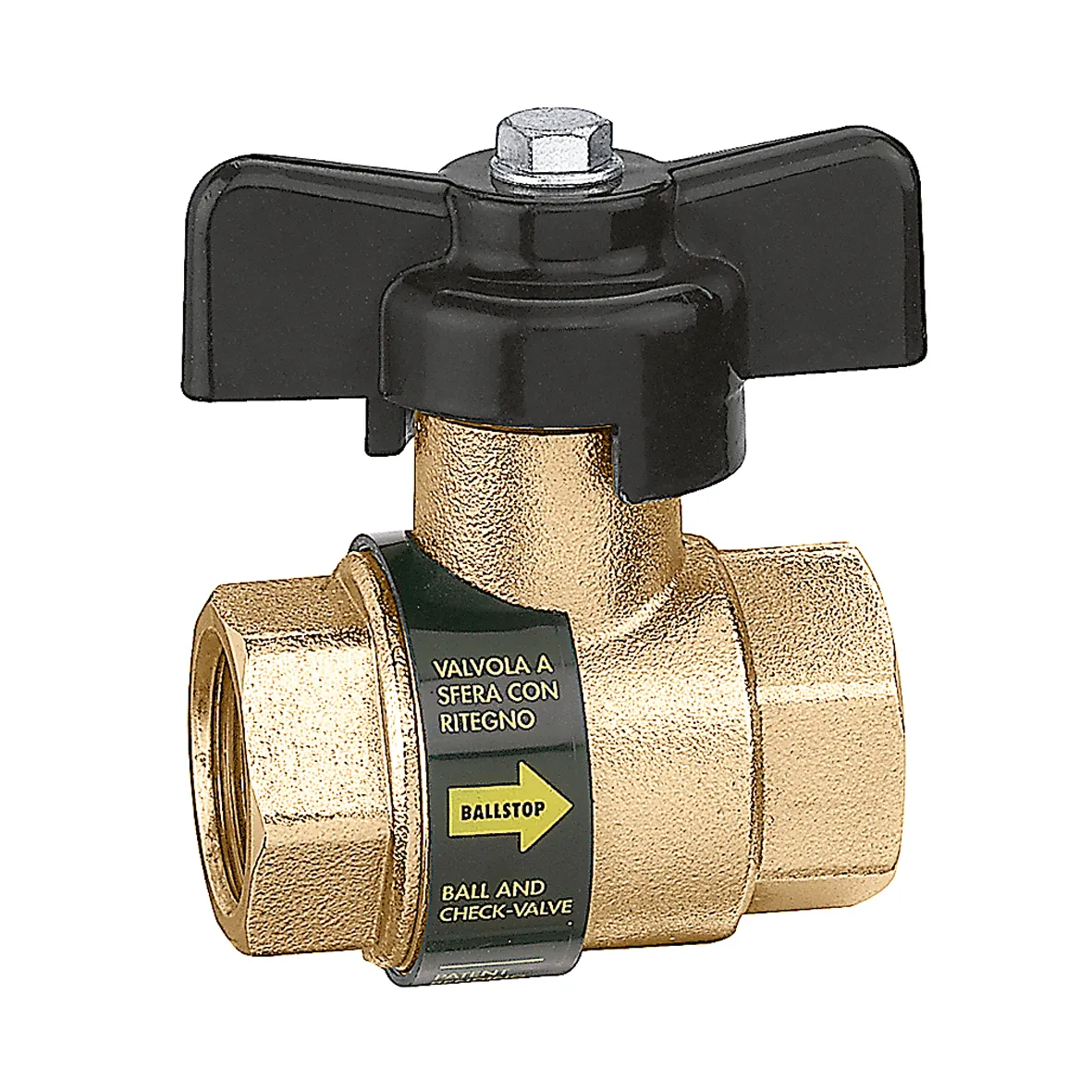 Caleffi 323050 Ballstop Dahili Çekvalfli Küresel Vana 3/4