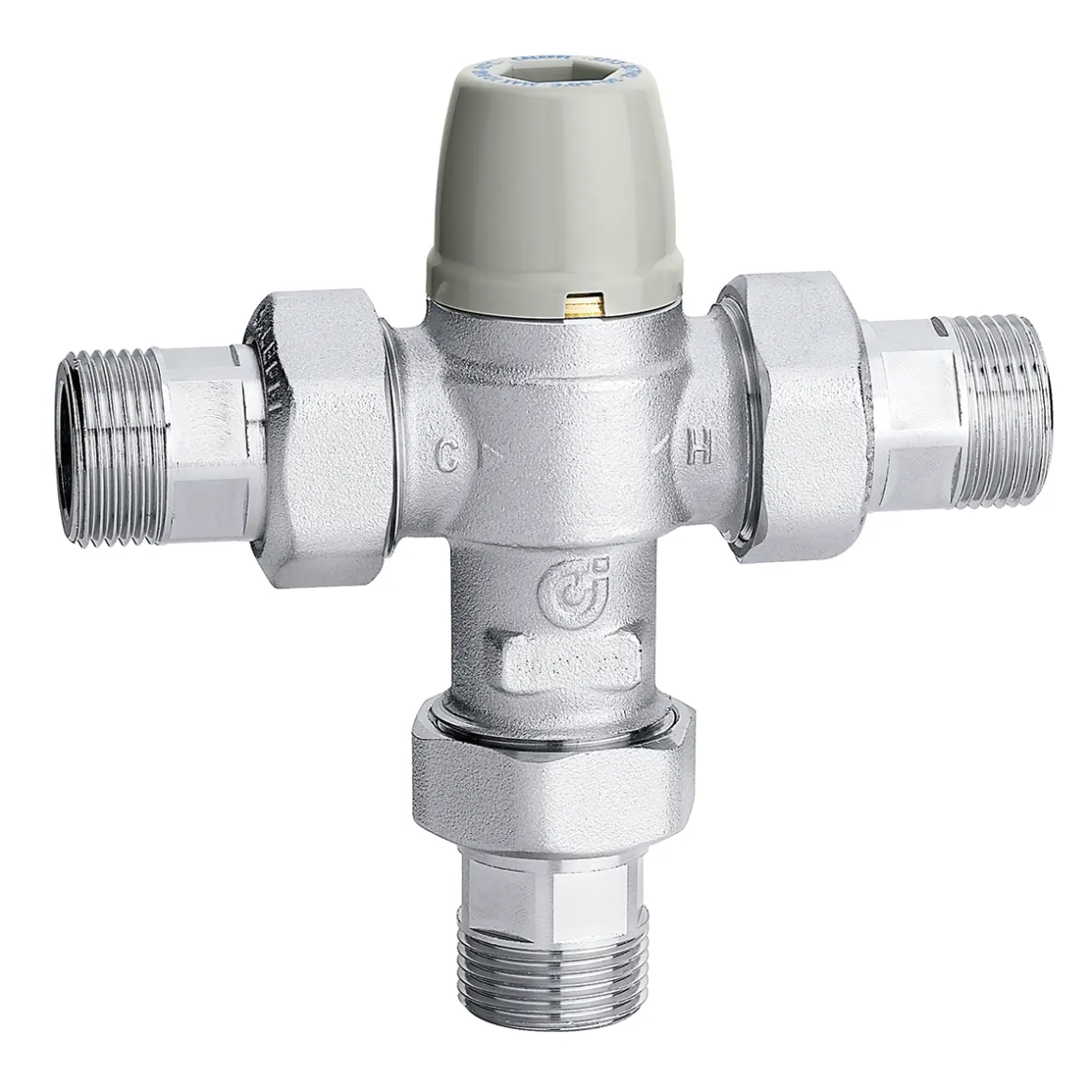 Caleffi Çekvalfli ve Filtreli Ayarlanabilir Termostatik Karışım Vanası 1/2