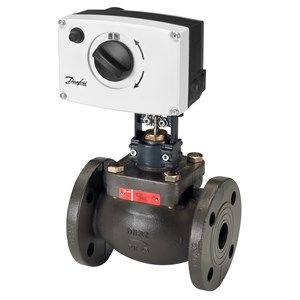 Danfoss VFS2 İki Yollu Flanşlı Döküm Lineer Buhar Vana Gövdesi PN16 DN50