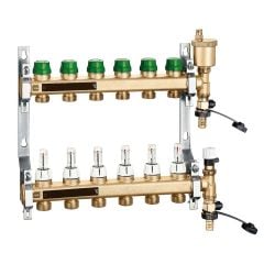 Caleffi 6656D1 DYNAMICAL Ön Montajlı Dağıtım Kollektörü 4 Çıkışlı