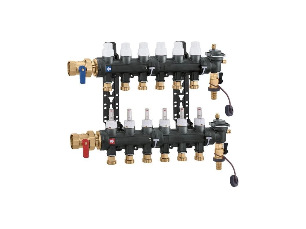 Caleffi 6716C1 Ön Montajlı Dağıtım Kollektörü 3 Çıkışlı