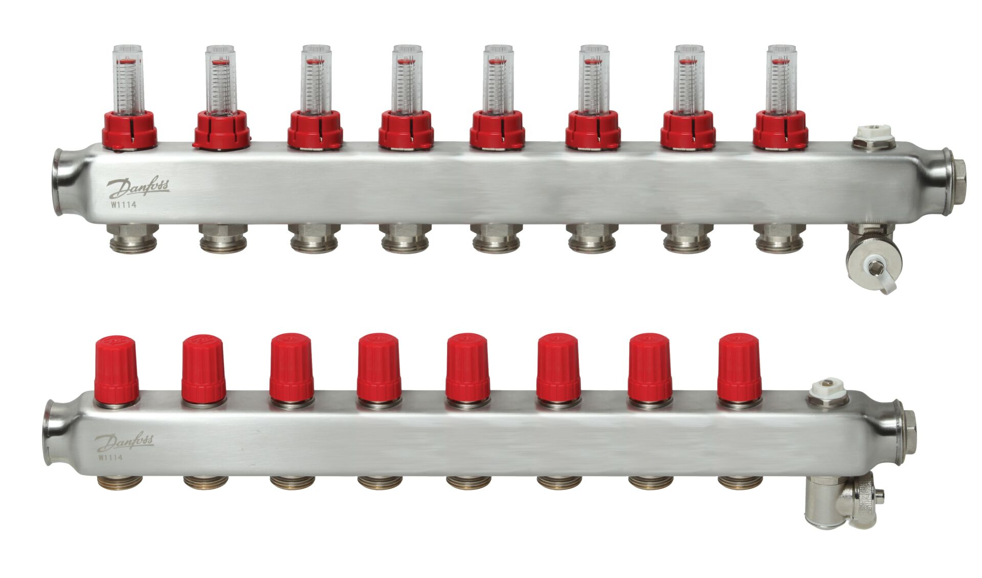 Danfoss 8’li Paslanmaz Çelik Kollektör Seti