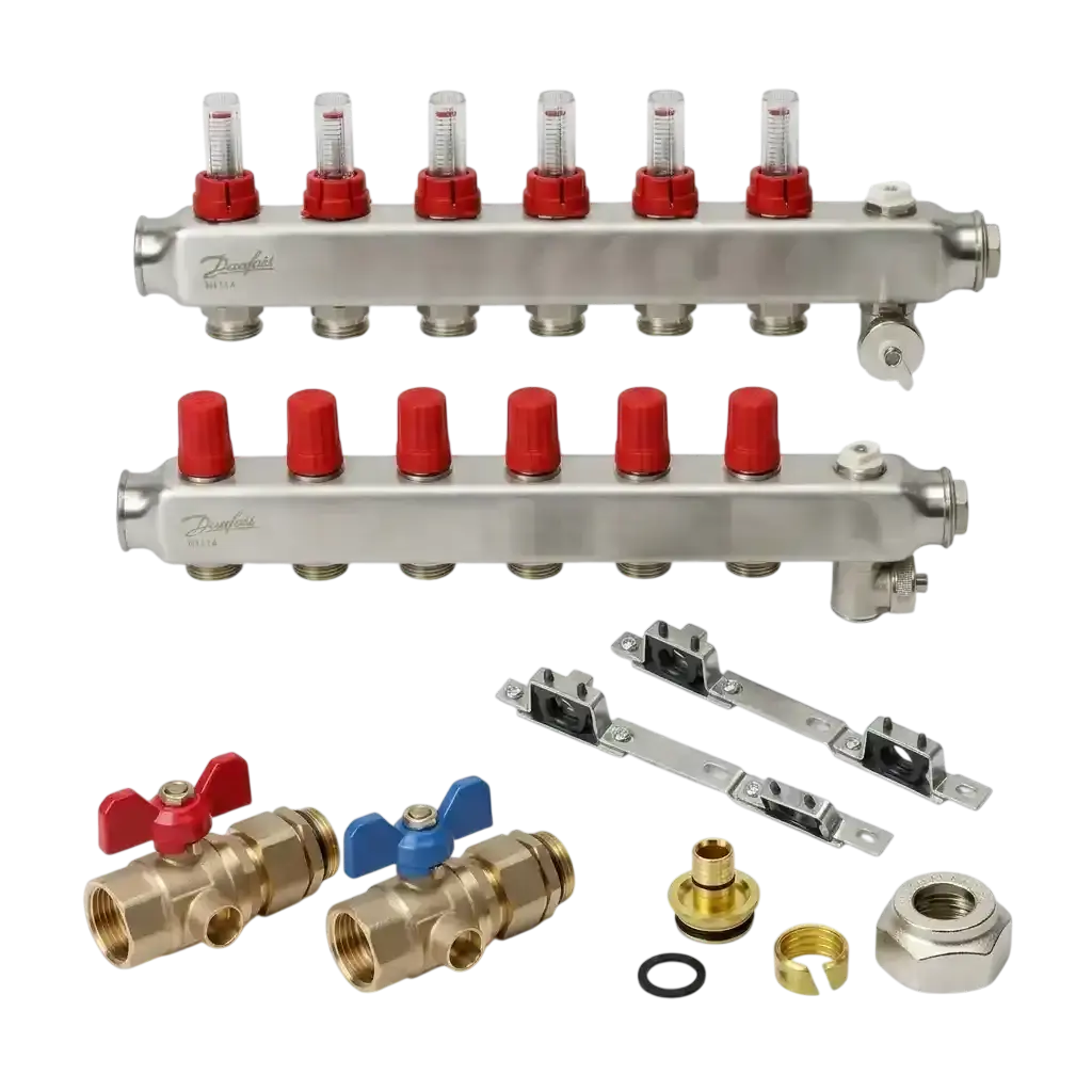 Danfoss 11’li Paslanmaz Çelik Kollektör Seti
