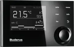 Buderus RC310 Kumanda Paneli Siyah