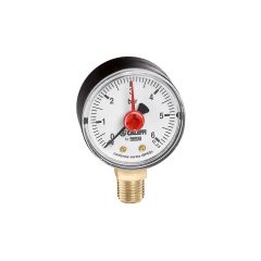 Caleffi 1/4'' Alttan Bağlantılı Basınç Saati 557310