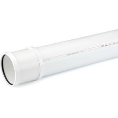 RAUPIANO PLUS Çift Muflu Atık Su Borusu DN 200, 1000 mm
