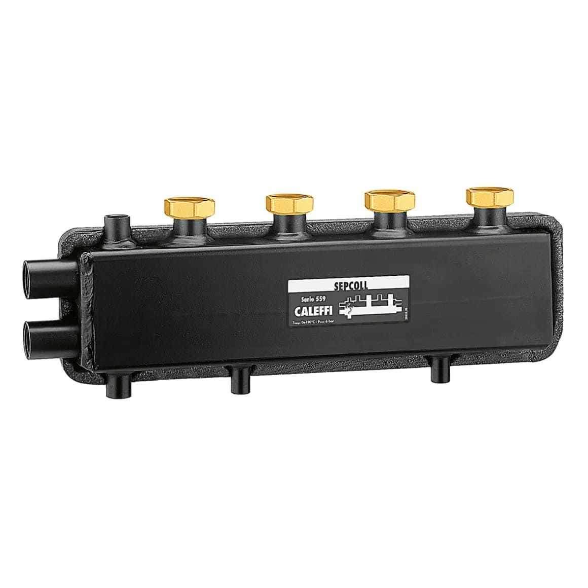 Caleffi SEPCOLL 559 2 Çıkışlı Hidrolik Ayırıcı Kolektör 559220