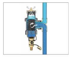 Caleffi 5464 DISCALDIRTMAG Hava Ayırıcı 3/4'' D