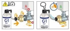Caleffi Flushing Kiti ve Katkı Maddeleri İlavesi F0001037