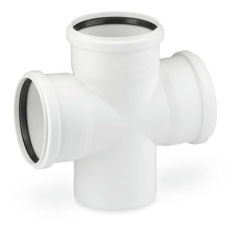 RAUPIANO PLUS Çift Çatal DN 110/110/110, 45 Derece