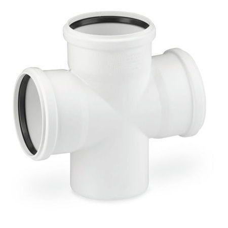 RAUPIANO PLUS Çift Çatal DN 125/110/110, 45 Derece