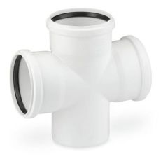 RAUPIANO PLUS Çift Çatal DN 125/110/110, 45 Derece