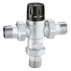 Caleffi 521816 Ayarlanabilir Başlıklı Termostatik Karışım Vanası 1''