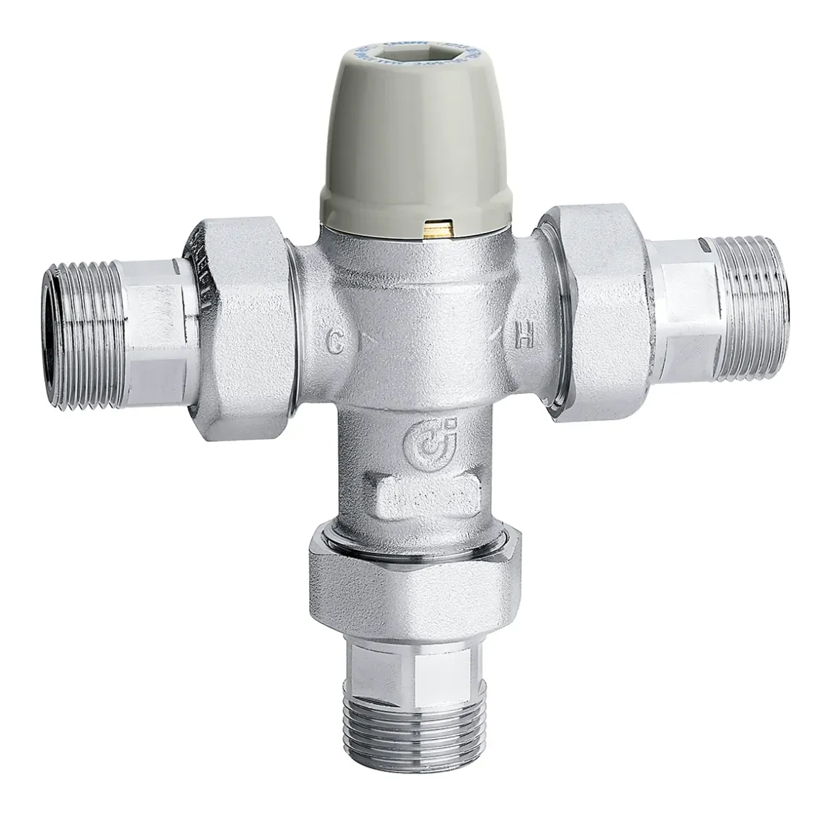Caleffi Çekvalfli ve Filtreli Ayarlanabilir Termostatik Karışım Vanası 1/2''