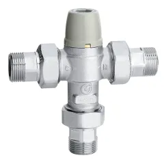 Caleffi Çekvalfli ve Filtreli Ayarlanabilir Termostatik Karışım Vanası 1/2''