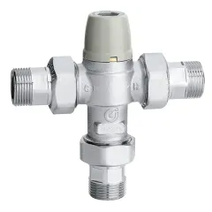 Caleffi Çekvalfli ve Filtreli Ayarlanabilir Termostatik Karışım Vanası 1''