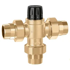 Caleffi 523170 Merkezi Sistemler için Ayarlanabilir Termostatik Karışım Vanası 1 1/4''