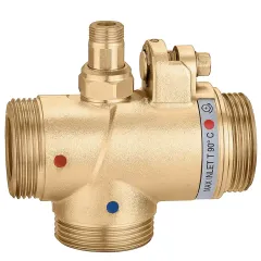 Caleffi 524400 Merkezi Sistemler için Ayarlanabilir Termostatik Karışım Vanası 1 1/8''