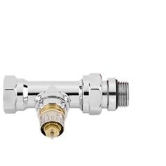 Danfoss Krom Kaplama Düz Tip Termostatik Vana Gövdesi