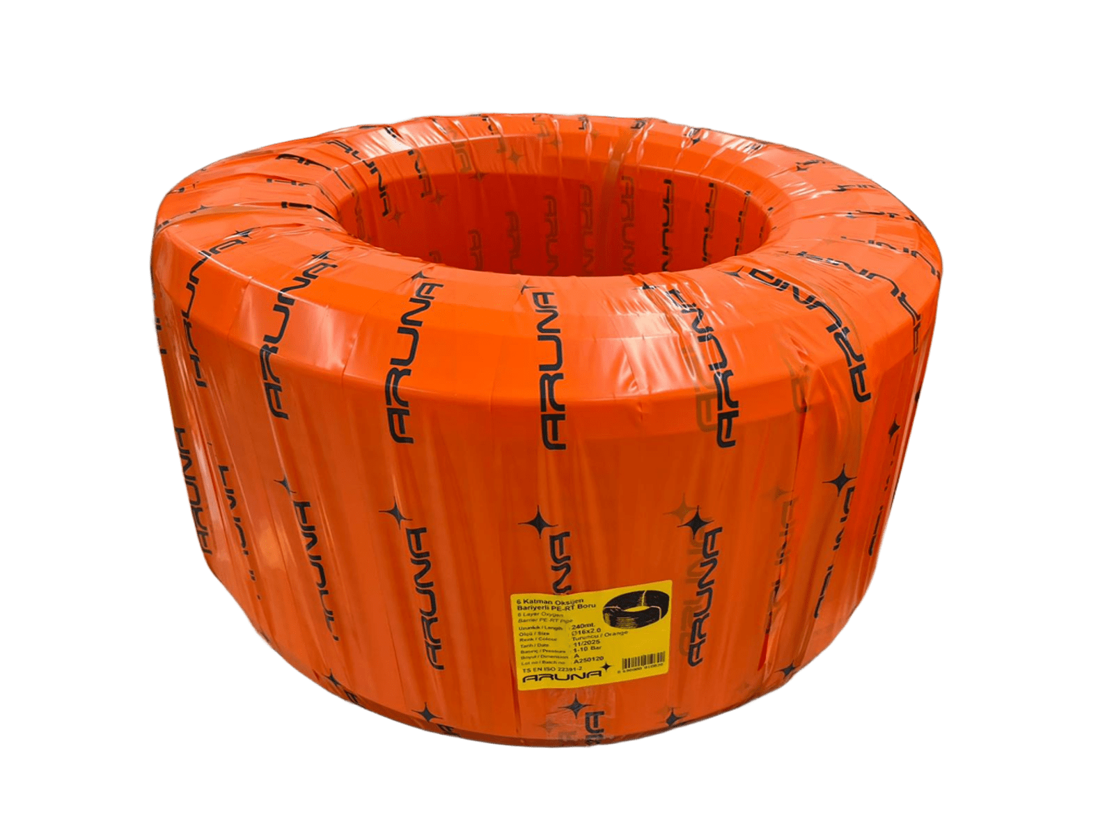 Aruna Pert 6 Katmanlı Yerden Isıtma Borusu Oksijen Bariyerli 16x2 240mt