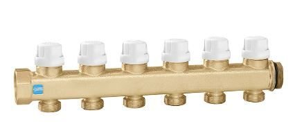 Caleffi 6620 Termal Motor Bağlantısına Uygun Dönüş Kollektörü 4 Çıkışlı
